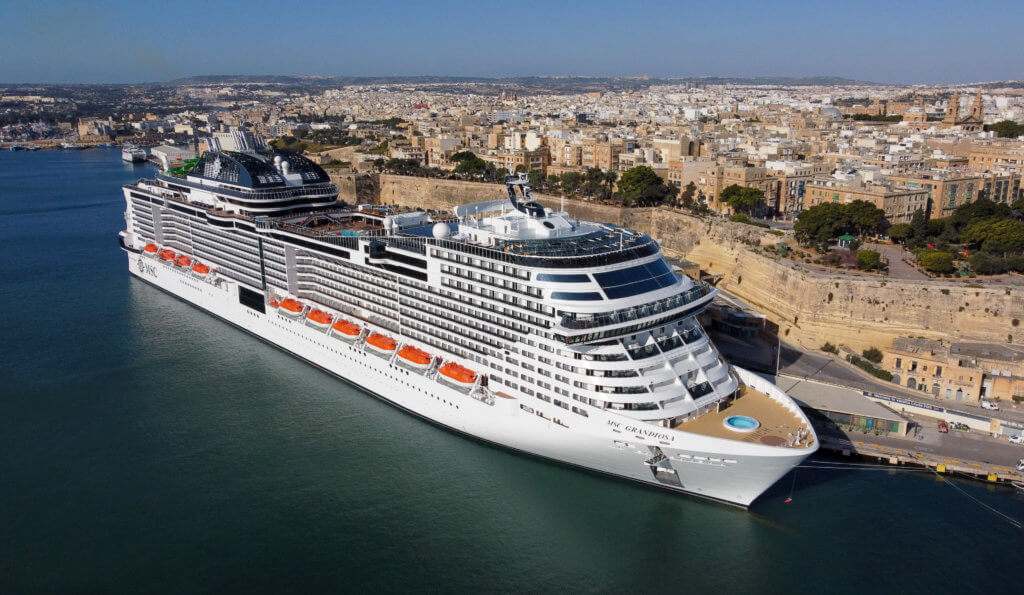 Le MSC Grandiosa à La Valette - © MSC Croisières, Daniele Di Maria