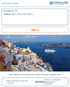Carte cadeau croisiland